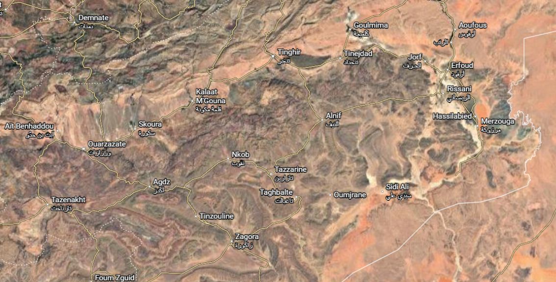 Samaritans (South West) Sahara Map